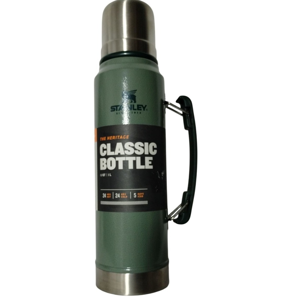 Stanley Classic Bottle Thermos 1.1 QT 24 Hours Hot/Cold‎ Camping Outdoors Work